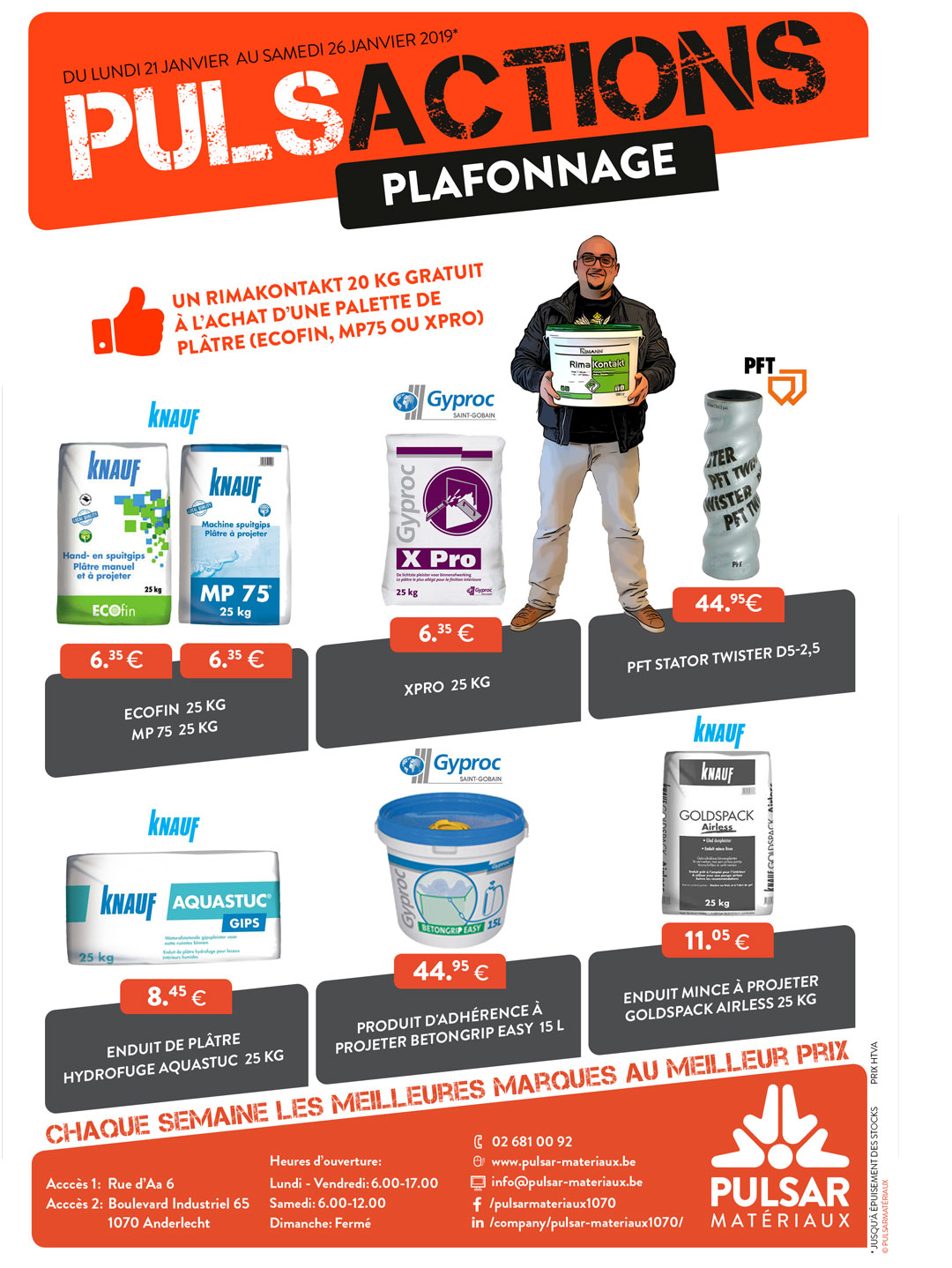 Pulsactions plafonnage Pulsactions plafonnage