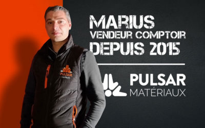 Marius, vendeur comptoir depuis 2015