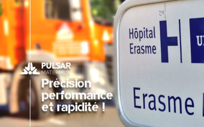 Encore une livraison qui assure le succès du projet de l’Hôpital Erasme avec Blanc Nuage